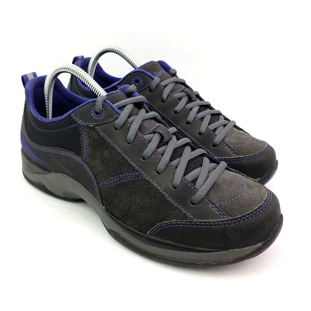 Dansko Sabrina Womens Size EU 40 US 9.5-10 Gray Purple Leather Sneaker Shoes